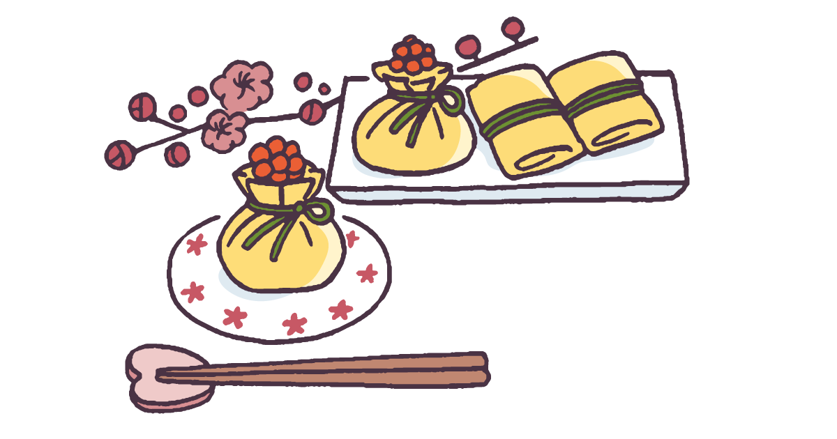 ハレの日の華やか卵料理におすすめ！～茶巾寿司～