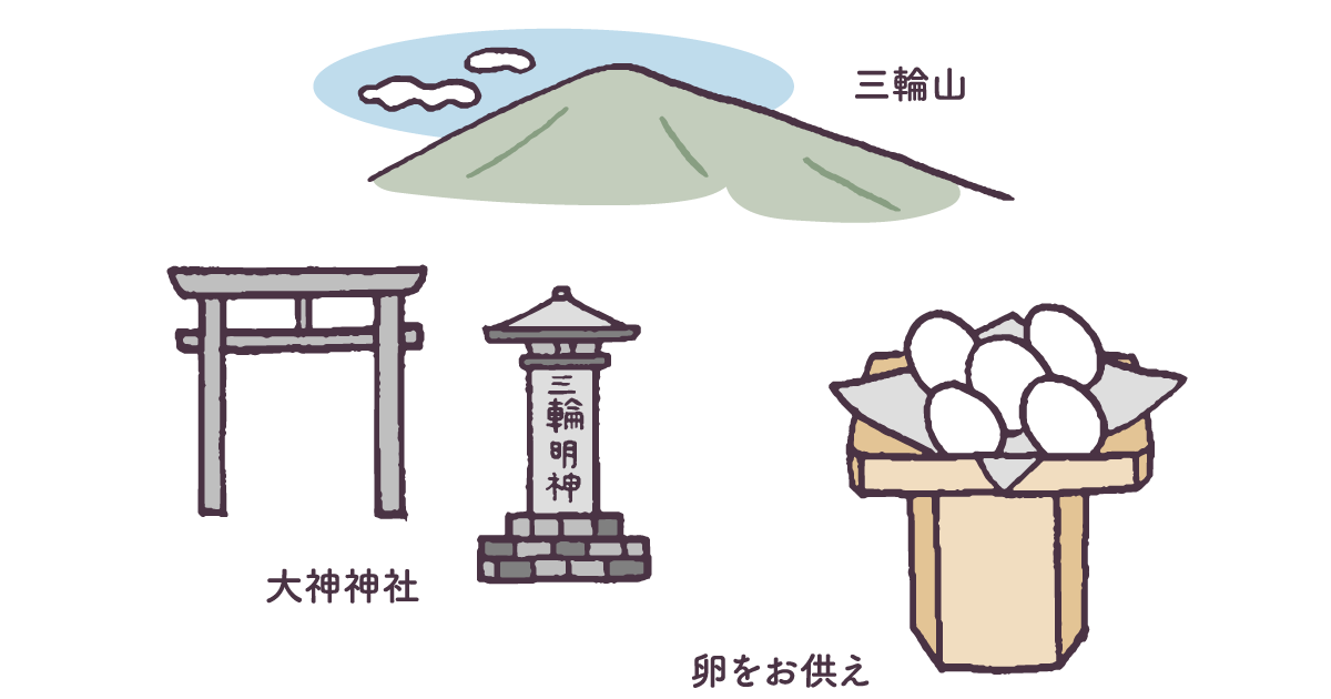たまごをお供えする神社！？