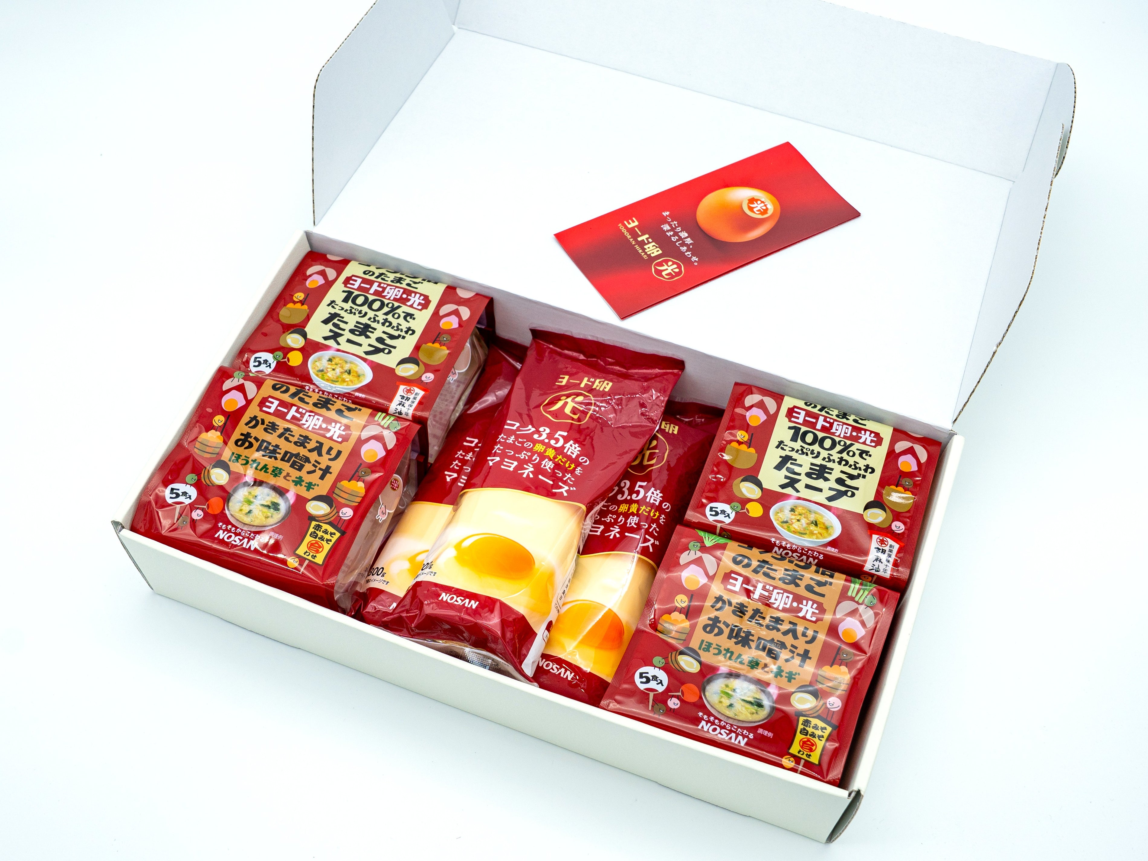 ギフトセット3（マヨネーズ：3本、ふわふわたまごスープ・かきたま味噌汁：各5食×2袋）＜送料込＞
