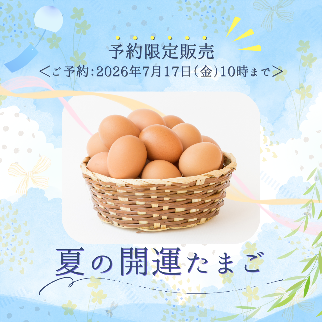 【予約限定販売】2026年夏の開運たまご（送料込）
