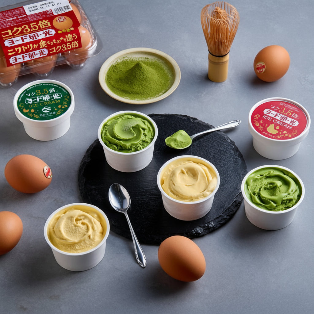 【期間限定】ヨード卵・光のコクを感じる濃厚アイスクリーム